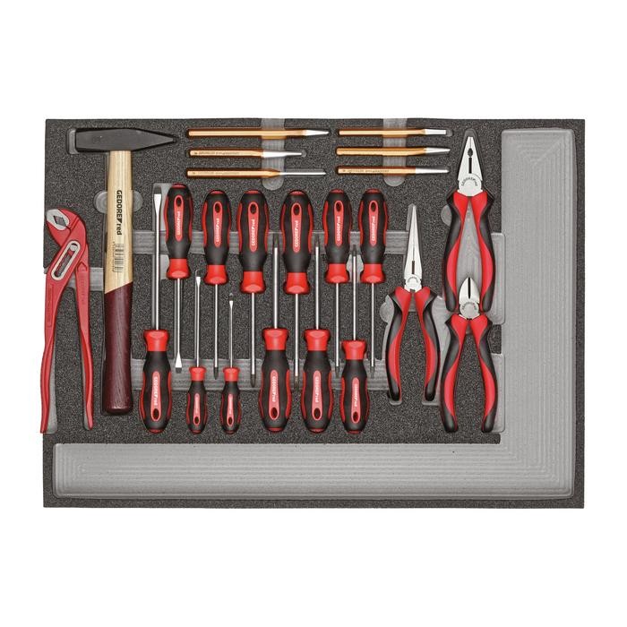 GEDORE-RED Tool set BASIS tools 1/1 CT-module 23pcs (3301686)