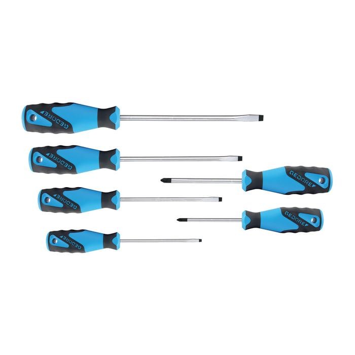GEDORE 3C screwdriver set 6 pcs IS 4-8 PZ 1+2 (1482300)