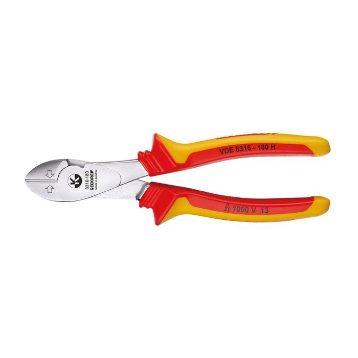 GEDORE VDE Power side cutter with VDE insulating sleeves 180 mm (1550993)