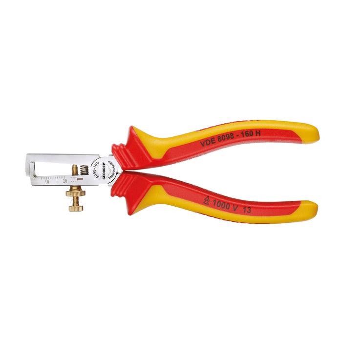 GEDORE VDE Stripping pliers with VDE insulating sleeves 160 mm (1552074)