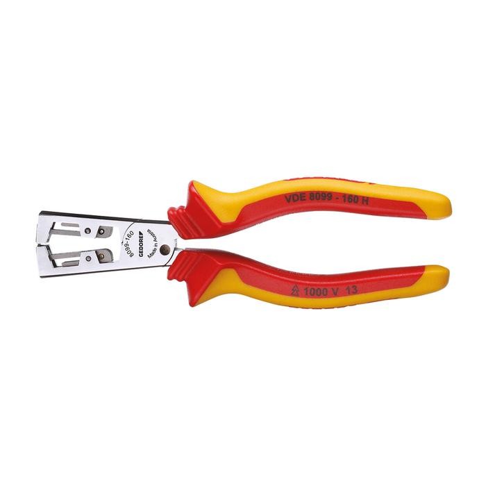 GEDORE VDE Stripping pliers STRIP-FIX with VDE insulating sleeves 160 mm (1552082)