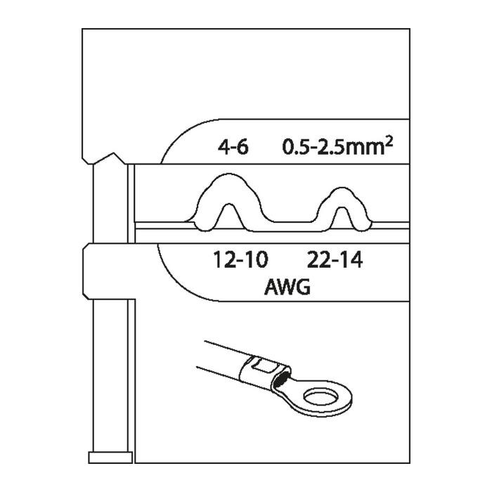 GEDORE Module insert for non-insulated terminals 0.5-2.5/4-6 (1830597)