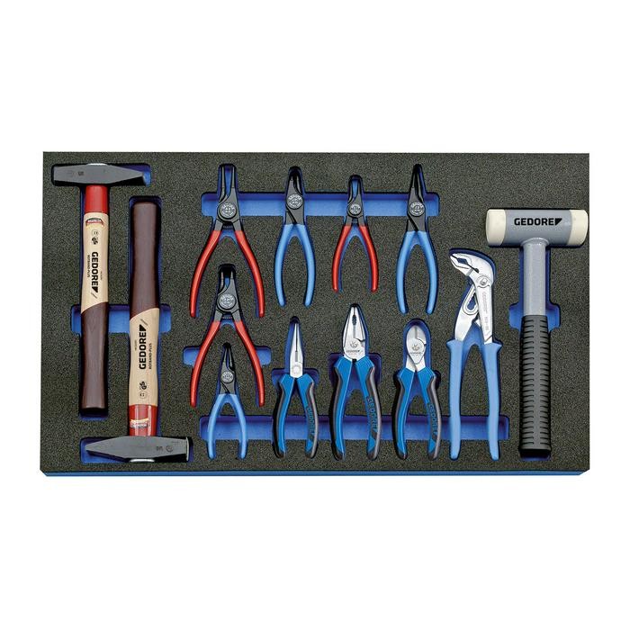 GEDORE Tool assortment in Check-Tool-module, 13 pcs (2016303)
