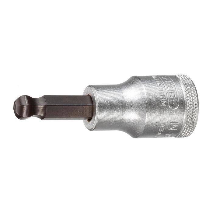 GEDORE Screwdriver bit socket 1/2&quot; ball-end in-hex 6 mm (2219336)
