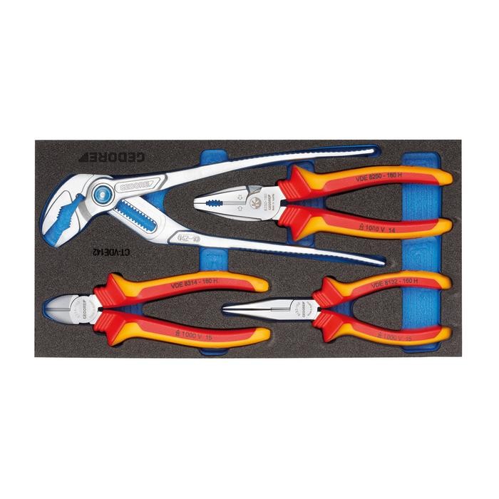 GEDORE VDE Pliers set in Check-Tool-Module (2309033)