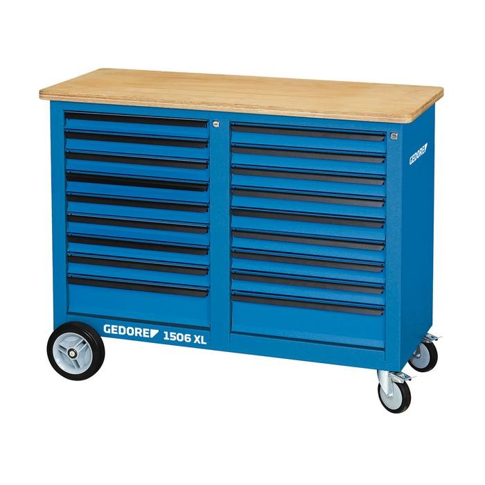 GEDORE Mobile workbench, 1.25 m wide, with 18 drawers (2528096)