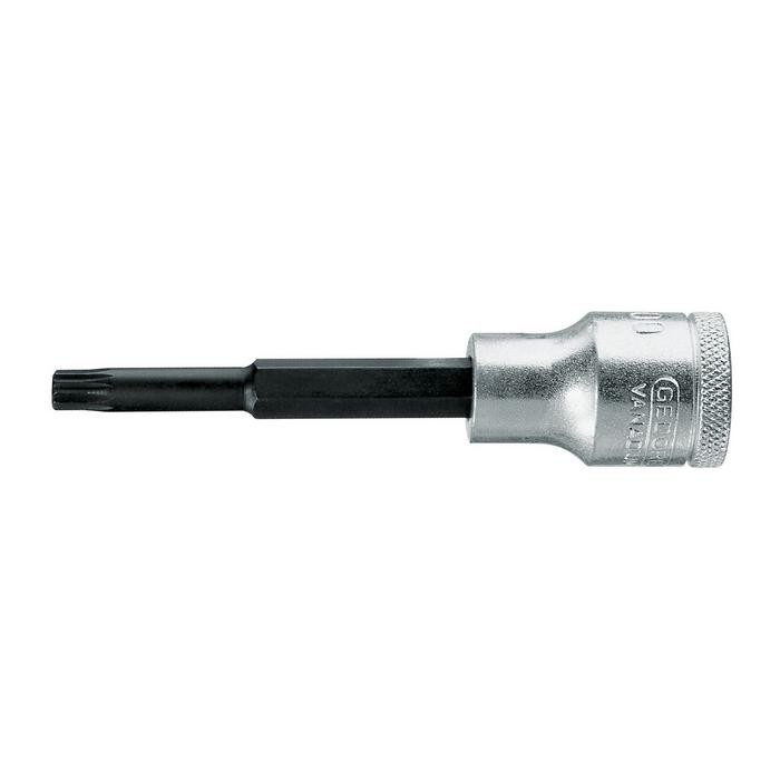 GEDORE Screwdriver bit socket 1/2&quot;, long XZN M6 (6159190)