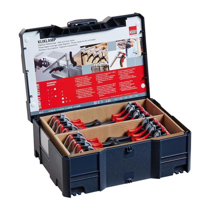 Bessey KLI-S KliKlamp set in systainer KLI-S