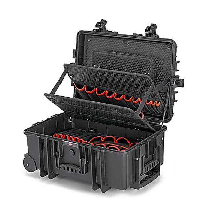 Tool Case 'Robust45' with integrated rollers and telescopic handle empty