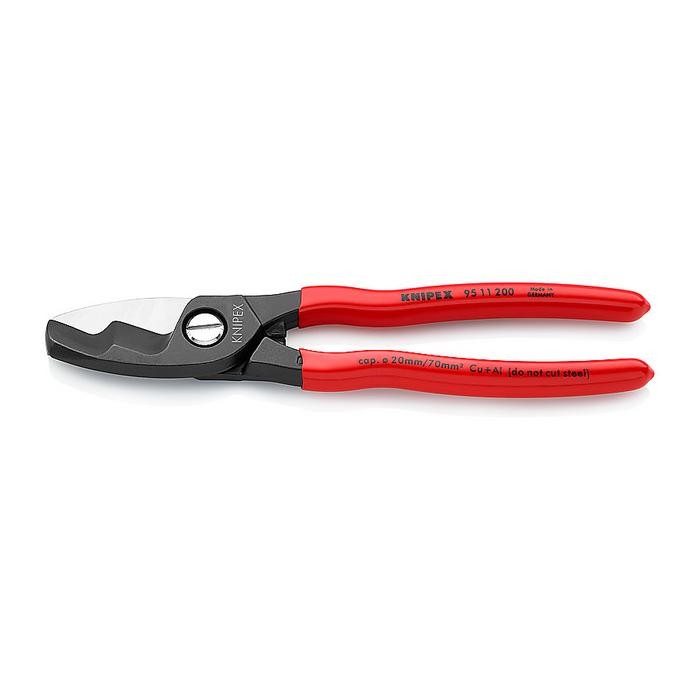 KNIPEX 95 11 200 SB Cable Shears with twin cutting edge, 200 mm