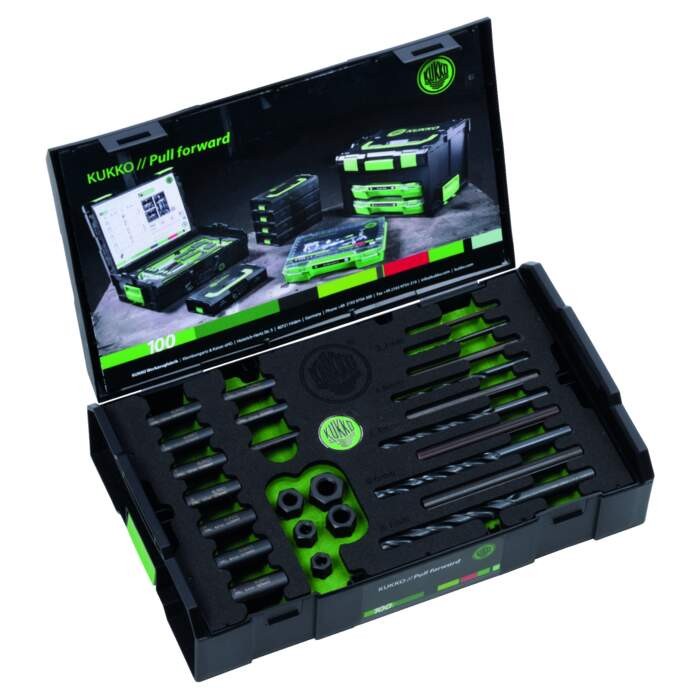 KUKKO 49-U-B Screw extractor set