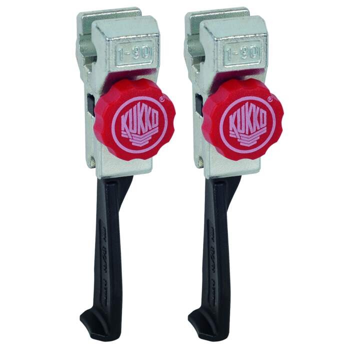 KUKKO 1-95-P Extremely narrow, quickly adjustable trigger hooks (pair)