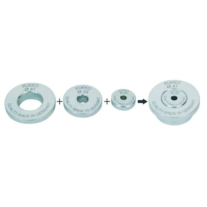 KUKKO 600-17 Universal pressure piece set (3 pieces)