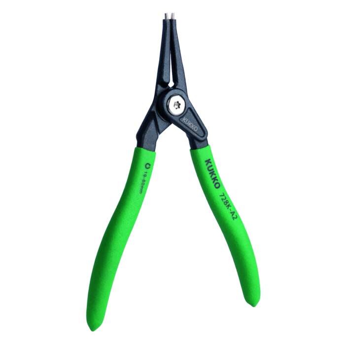 KUKKO 728K-A0 Circlip pliers for outer rings, straight