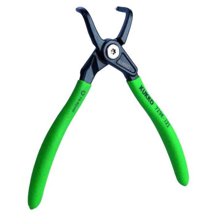 KUKKO 729K-J01 Circlip pliers for inner rings, bent