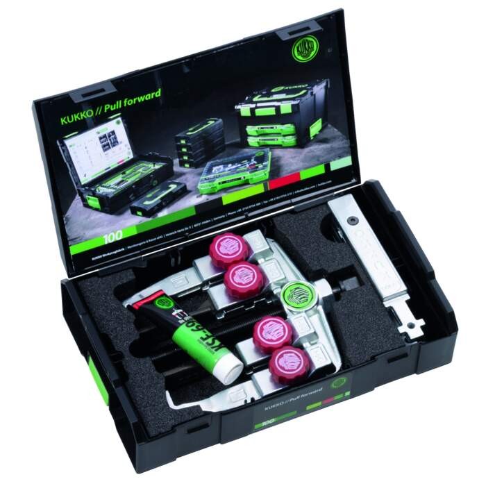KUKKO K-20-1+S-T 2-arm universal puller in set with extensions