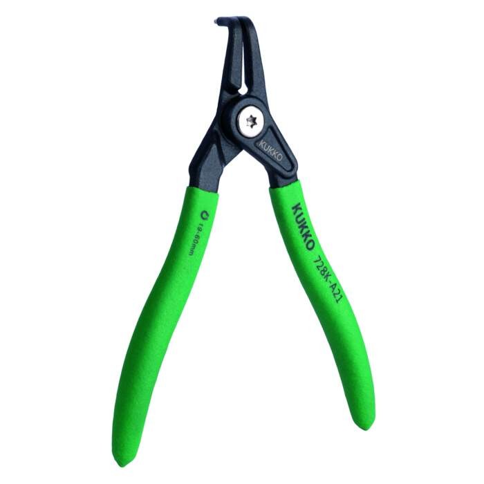 KUKKO 728K-A11 Circlip pliers for outer rings, bent