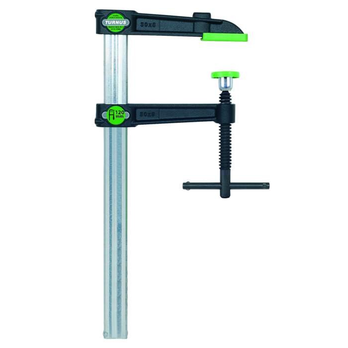 KUKKO 490K0160-080 Malleable cast iron screw clamps VIRIDIS with steel toggle handle