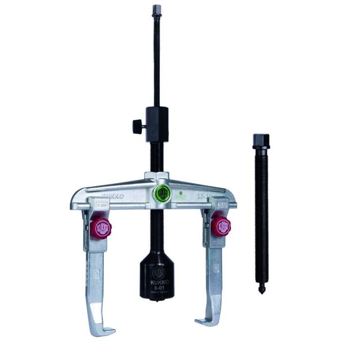 KUKKO 20-3+B 2-arm universal puller with quick-adjustable puller hook and grease-hydraulic spindle