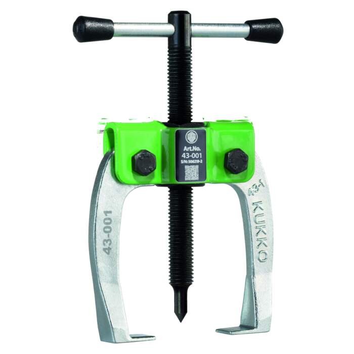 KUKKO 43-001 Handy, 2-arm small parts pullers with power-transmitting, self-centring, narrow puller legs