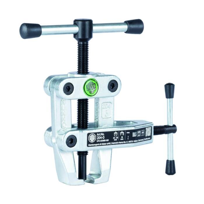 KUKKO 204-0 2-arm bearing puller "Cobra" with side clamp and separating claw