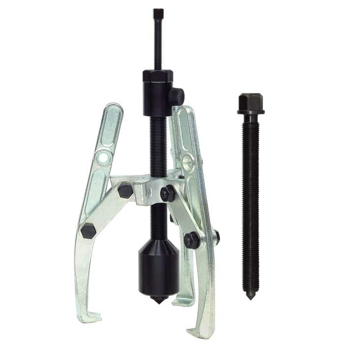 KUKKO 207-02-B Heavy-duty, 3-armed lug puller with oscillating, height-adjustable puller legs, combi traverse and grease-hydraulic spindle