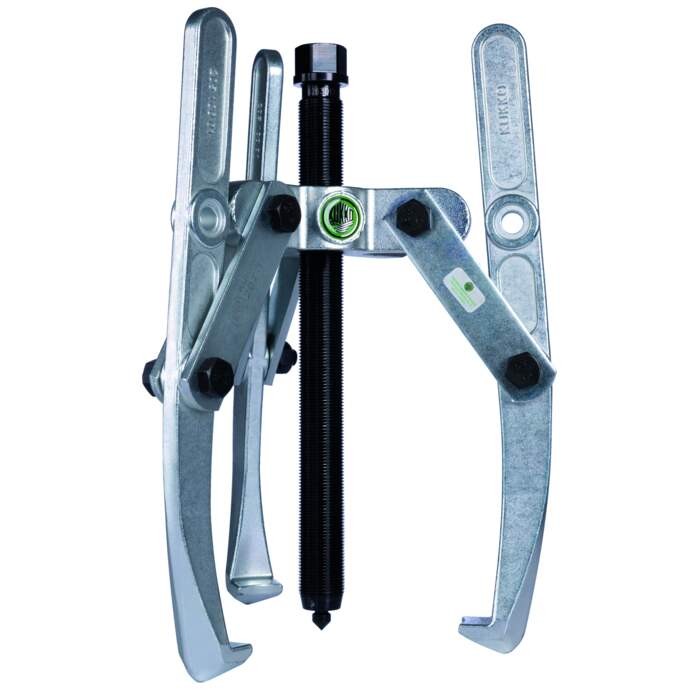 KUKKO 207-1 Heavy-duty, 3-armed lug puller with oscillating, height-adjustable puller legs and combi traverse