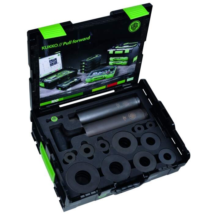 KUKKO 71 Bearing installation tool set made of steel, heavy-duty version