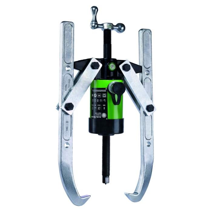 KUKKO Y28-205 Hydraulic, 2-arm puller with adjustable clamping depth and hydraulic hollow piston cylinder for pump drive (high tractive force up to 45 t) 