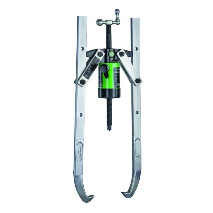 KUKKO Y28-215 Hydraulic, 2-arm puller with adjustable clamping depth and hydraulic hollow piston cylinder for pump drive (high tractive force up to 45 t) 