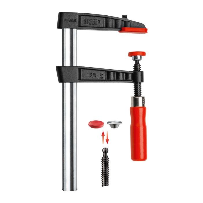Bessey TG40S10 Malleable cast iron screw clamp TG 400/100