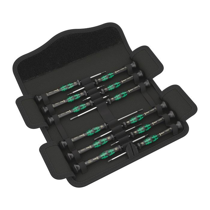 Wera Kraftform Micro 12 Universal 1 Screwdriver set for electronic applications, 12 pieces (05073675001)