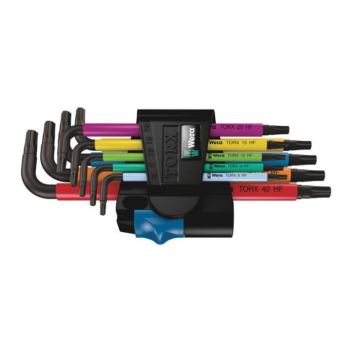 Wera 967/9 TX Multicolour HF 1 L-key set with holding function, 9 pieces (05024179001)