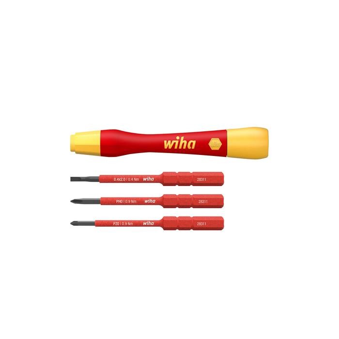 Wiha Fine screwdriver set PicoFinish® slimVario® electric 4-pcs. with slimBits (43167)