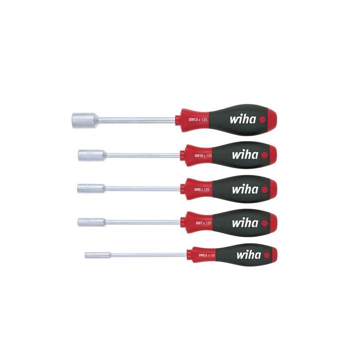 Wiha Screwdriver set SoftFinish® Hexagon nut driver 5-pcs. (01034)