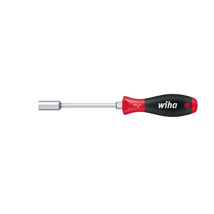 Wiha Screwdriver SoftFinish® Hexagon nut driver, inch design with round blade and hexagon head (02836) 3/16 mm x 125 mm