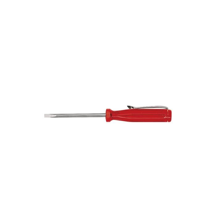 Wiha Small screwdriver Slotted transparent-red, with push-on clip (01539) 3,0 mm x 80 mm