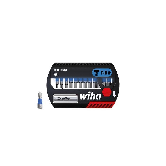 Wiha FlipSelector T bit set, 25 mm Hexagon 16-pcs. 1/4" (41825)