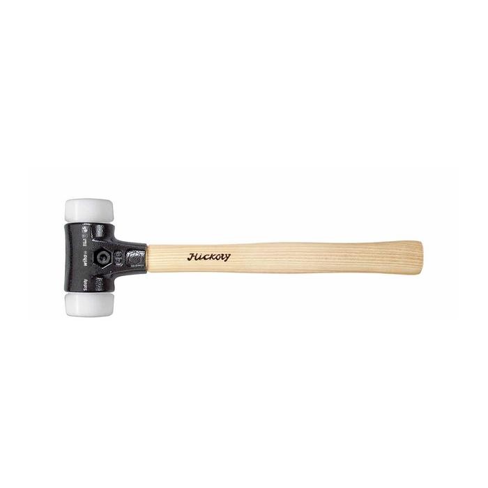 Wiha Soft-faced hammer Safety very hard/very hard with hickory wooden handle, round hammer face (26644)