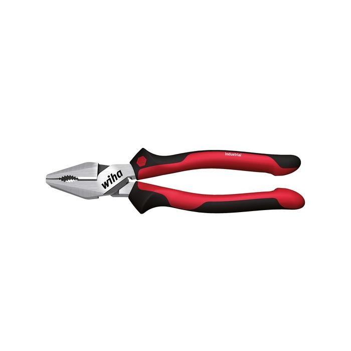 Wiha High-leverage combination pliers Industrial with DynamicJoint® and OptiGrip with extra long cutting edge (32320) 225 mm