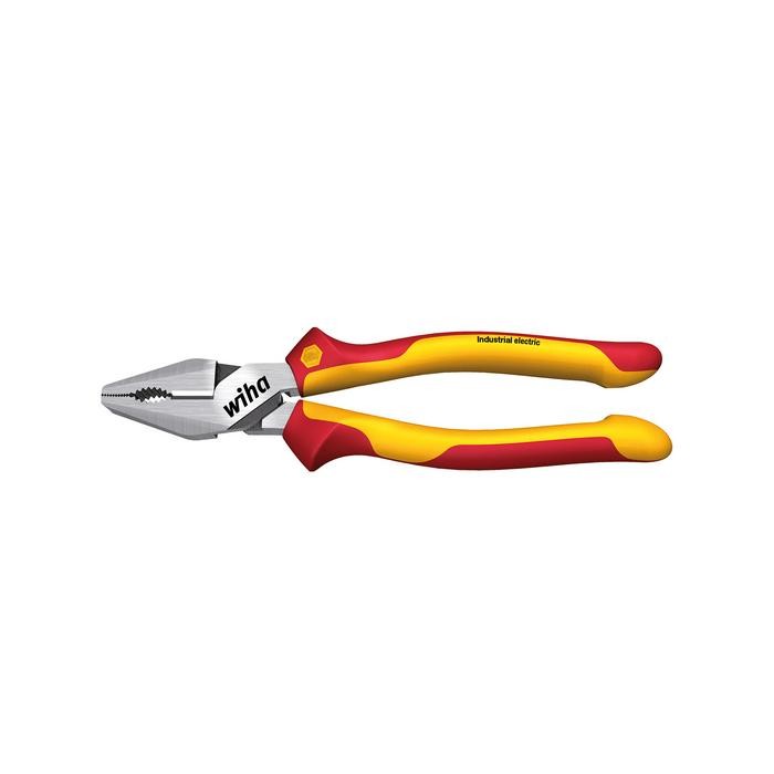 Wiha High-leverage industrial electric combination pliers with DynamicJoint® and OptiGrip (35465) 225 mm