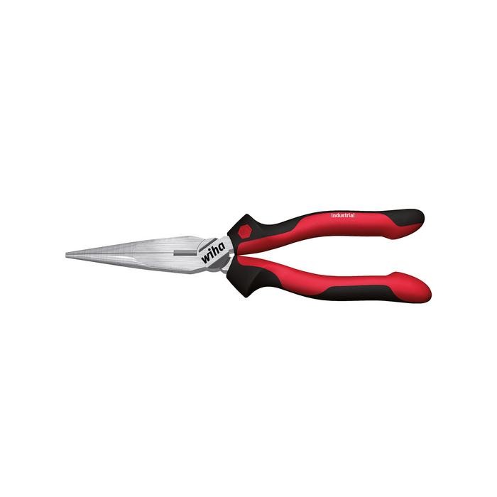 Wiha Industrial needle nose pliers with cutting edge straight shape (32323) 200 mm
