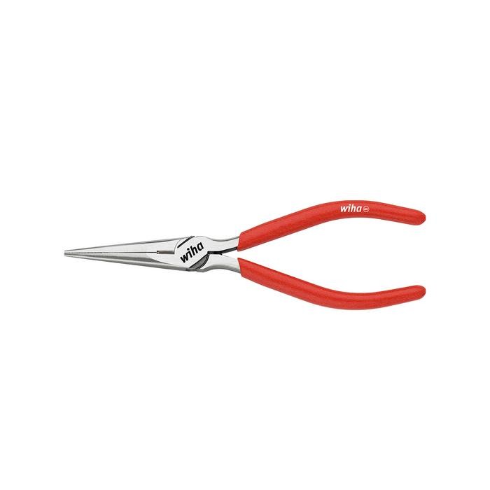 Wiha Classic precision mechanic&acute;s needle nose pliers with cutting edge and opening spring in straight shape (36483) 160 mm